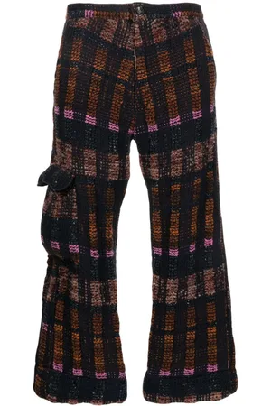 Vitelli Cropped cargo-bukser i slå om-strik