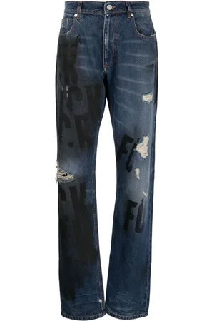 1017 ALYX 9SM Jeans med lige pasform og slitageeffekt