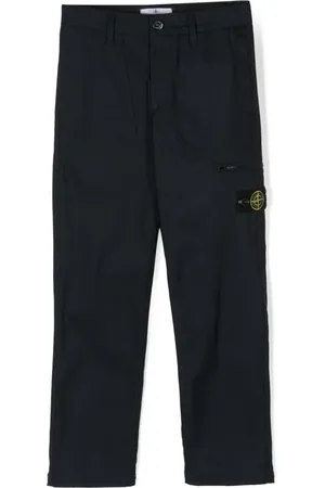 Stone Island Bukser med lige ben og kompasmærke