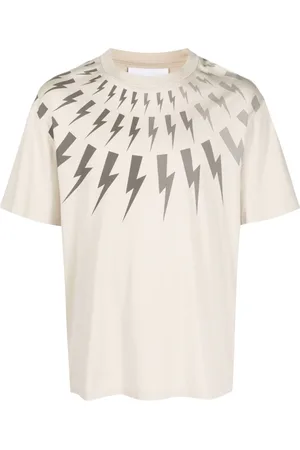 Neil Barrett T-shirt med lyntryk