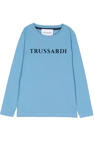 Trussardi Langærmet T-shirt med logotryk