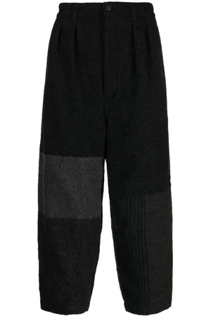 Comme des Garçons Bukser med sænket skridt og patchwork