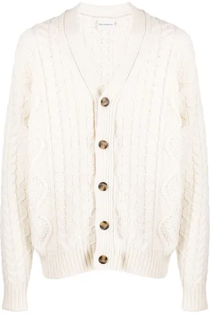 Drôle de Monsieur Kabelstrikket cardigan i merinould