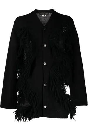 Comme des Garçons Uldcardigan med frynser
