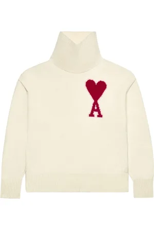 Ami Uldtrøje med intarsia-logo
