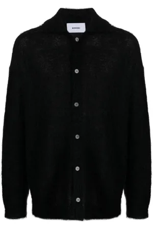 BONSAI Cardigan med logomærke og knapper