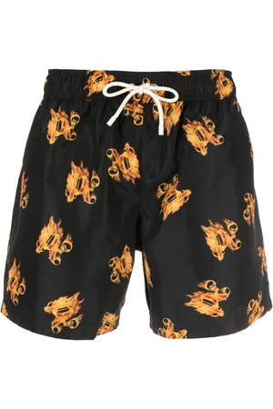 Palm Angels Burning badeshorts med monogramtryk