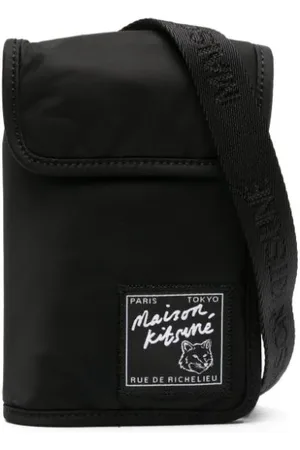 Maison Kitsuné Polstret messenger-taske med logomærke
