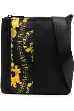VERSACE Taske med logotryk og lynlåslukning