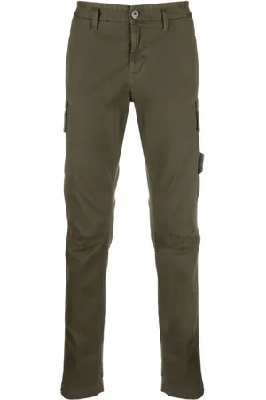 Stone Island Cargo-bukser med kompasmærke og smalle ben