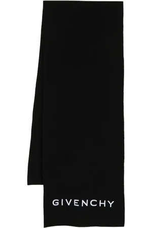 Givenchy Strikket tørklæde med broderet logo