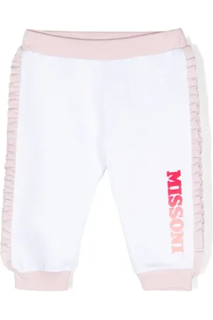 Missoni Joggingbukser med logotryk og flæser