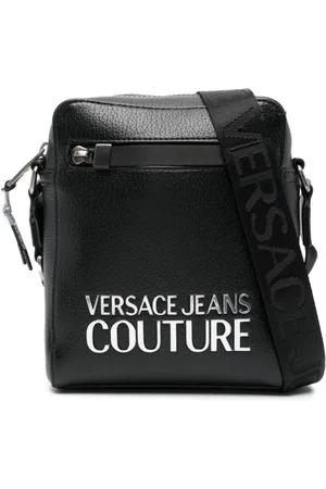 VERSACE Messenger-taske med logobogstaver og imiteret læder