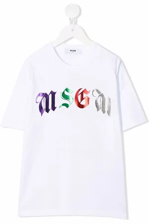 Msgm T-shirt med folie-logo
