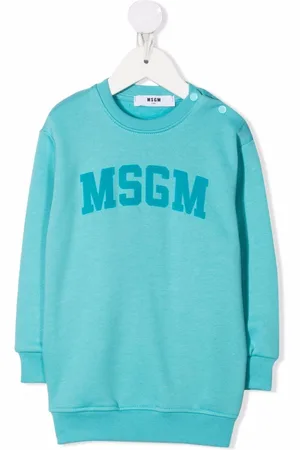 Msgm Sweater-kjole med logotryk