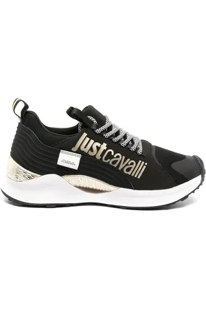 Roberto Cavalli Sneakers med logotryk og snøre