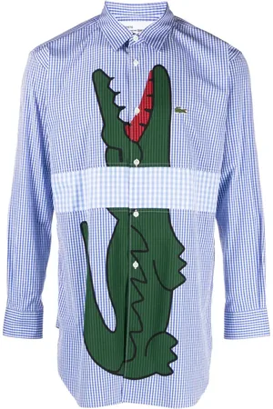 Comme des Garçons X Lacoste ternet skjorte med logotryk