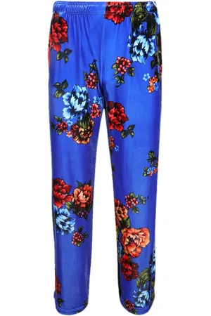Vetements Joggingbukser i velour med blomstertryk