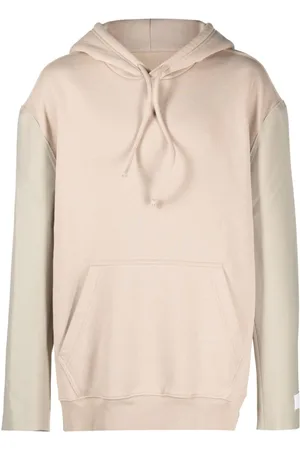 Maison Margiela Hættetrøje med logo-applikation og kontrastfarvede ærmer