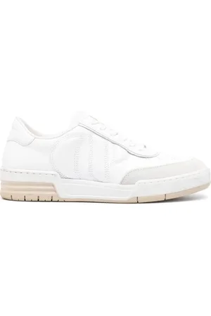 Claudie Pierlot Sneakers i læder med logobroderi