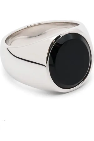 TOM WOOD Oval poleret onyx-ring