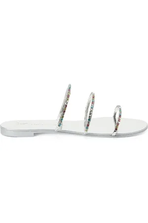 Giuseppe Zanotti Dark Colorful sandaler med krystaludsmykning