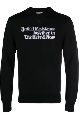 Courrèges Ribstrikket Resistance trøje i jacquard