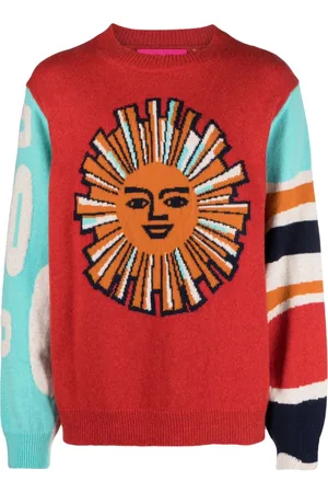 THE ELDER STATESMAN Trøje i jacquard med sol-motiv