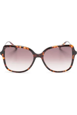 Carolina Herrera Krystal-udsmykkede solbriller med oversize stel