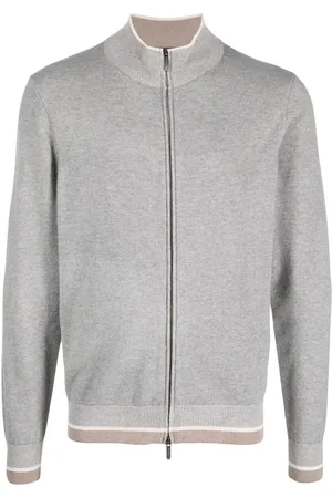 PESERICO SIGN Strikket cardigan med stribet kant