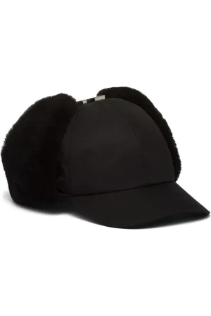 Prada Re-Nylon hat med lammeskindskant
