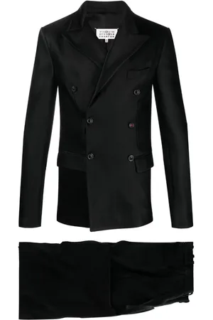 Maison Margiela Enkeltradet vævet blazer i satin