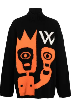 WALTER VAN BEIRENDONCK Intarsiastrikket trøje