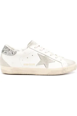 Golden Goose Superstar sneakers med glimmer-hæl
