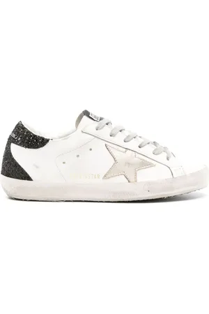 Golden Goose Superstar sneakers med glimmer-hæl