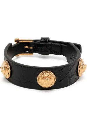 VERSACE Medusa Biggie pung med krokodilleeffekt