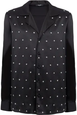 Balmain Skjorte med stjerne-broderi