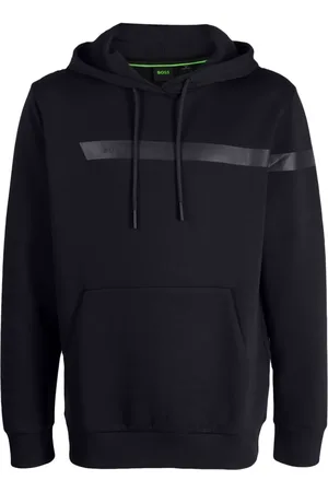 HUGO BOSS Soody hættetrøje med gummi-logo