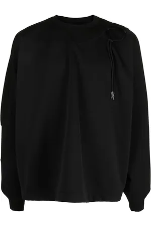 YOSHIO KUBO Sweatshirt med bindelukning og rund hals
