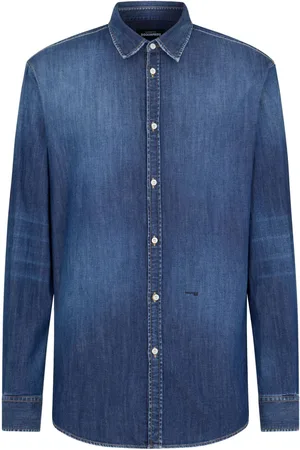 Dsquared2 Denimskjorte med falmet effekt