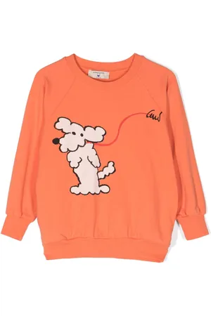 Weekend House Kids Sweatshirt med rund hals og hundetryk