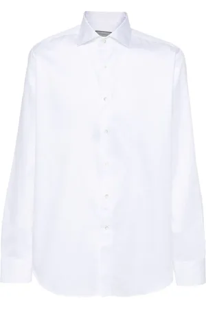 CANALI Skjorte med cutaway-krave