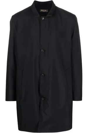 Loro Piana Læderfrakke med knapper