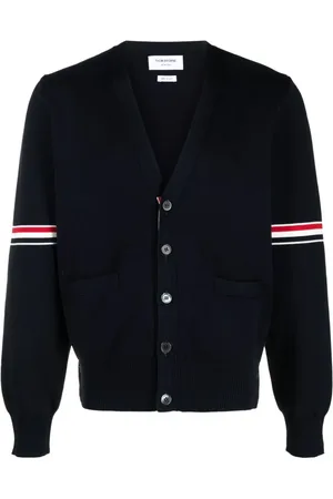 Thom Browne Trefarvet cardigan med fire striber