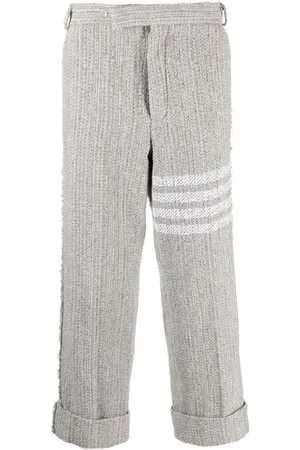 Thom Browne Chinos i tweed med 4 stiber