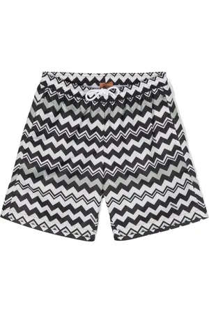 Missoni Tofarvede badeshorts med løbesnor