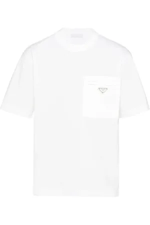 Prada Re-Nylon T-shirt med trekantet logo
