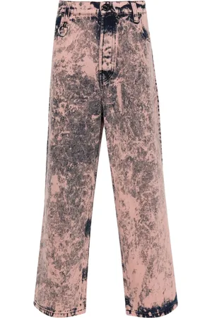 Etudes District Overdyed jeans med brede ben og mellemhøj talje