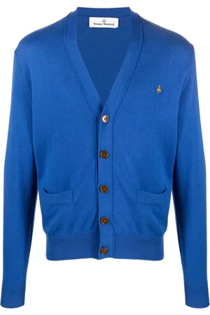 Vivienne Westwood Cardigan med V-hals og Orb-broderi