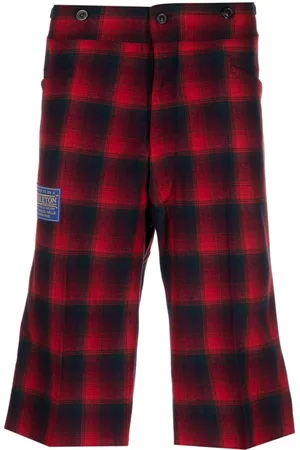 Maison Margiela X Pendleton ternede bermuda-shorts